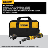 DeWalt DCF510GE1 20V MAX* XR 3/8" and 1/2" Sealed Head Ratchet Kit with POWERSTACK - 4