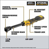 DeWalt DCF512EB 20V MAX ATOMIC Brushless Cordless 1/2 in. Extended Reach Ratchet (Tool Only) - 2