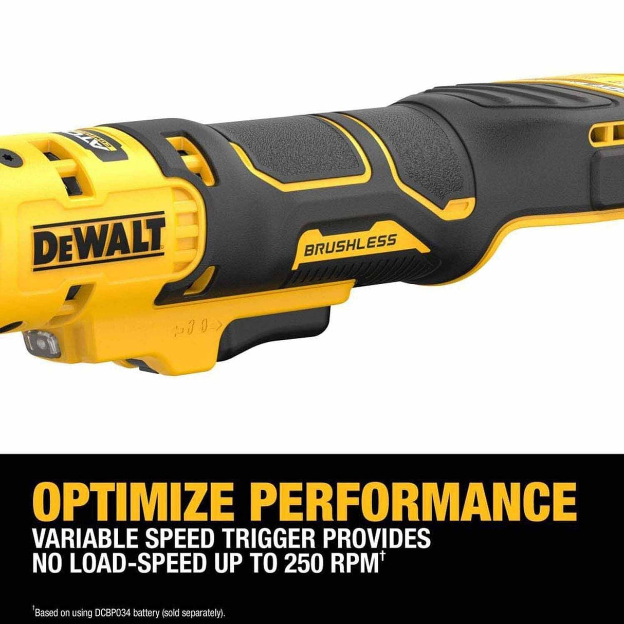 DeWalt DCF512EB 20V MAX ATOMIC Brushless Cordless 1/2 in. Extended Reach Ratchet (Tool Only) - 4