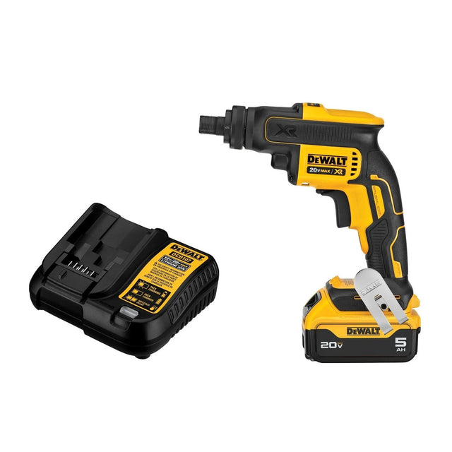 DeWalt DCF624P1 20V MAX XR Cordless Screw Gun Kit with Threaded Clutch Housing and 5Ah Battery
