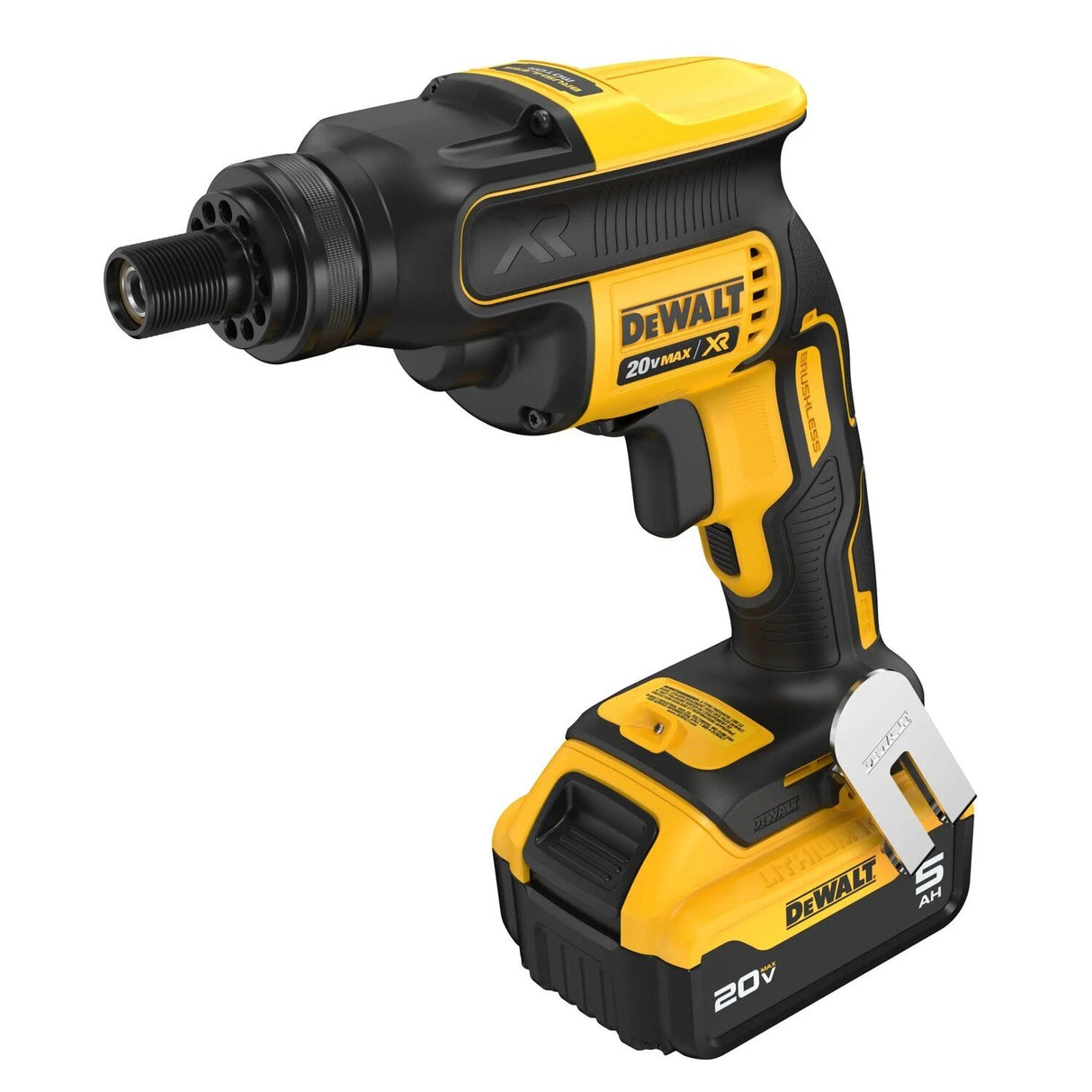 DeWalt DCF624P1 20V MAX XR Cordless Screw Gun Kit with Threaded Clutch Housing and 5Ah Battery - 5