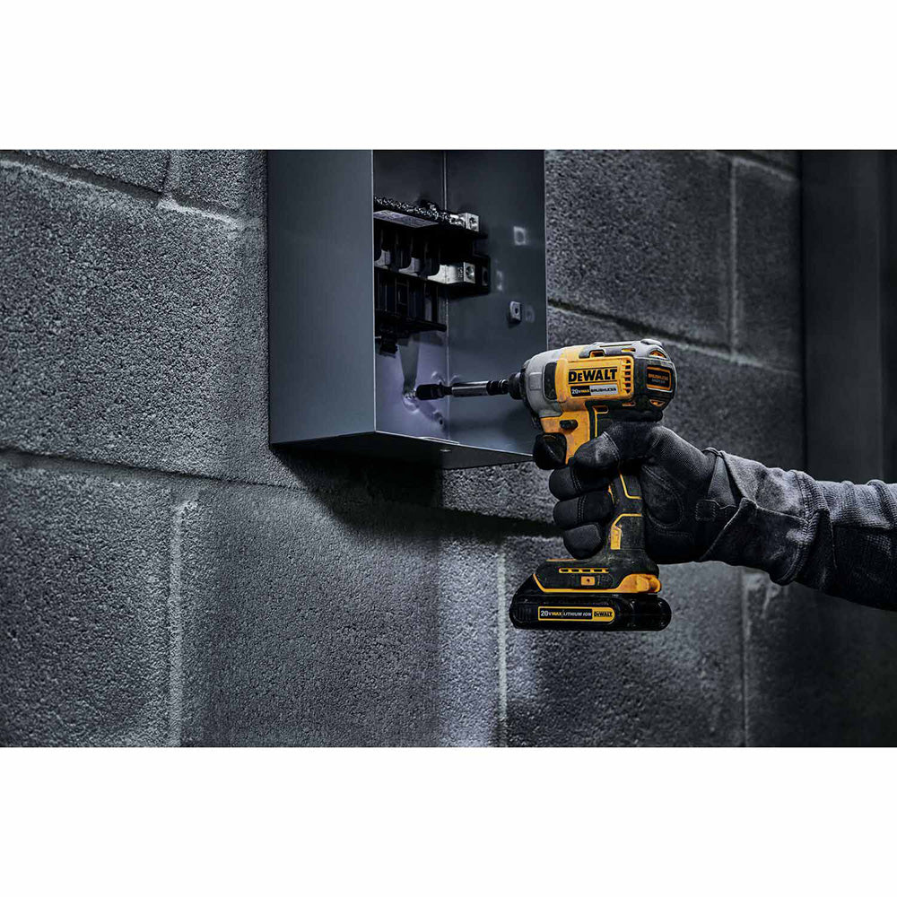 DeWalt DCF787C2 20V MAX* Brushless 1/4 in. Cordless Impact Driver Kit - 6