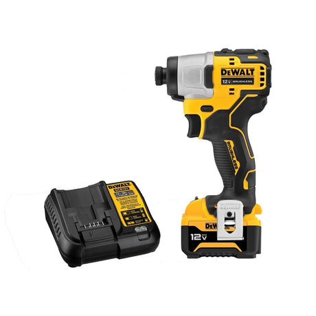 DeWalt DCF801J1 12V MAX XTREME Brushless 1/4" Impact Driver Kit with 5Ah Battery and Charger