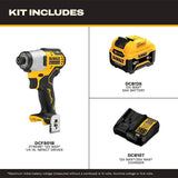 DeWalt DCF801J1 12V MAX XTREME Brushless 1/4" Impact Driver Kit with 5Ah Battery and Charger - 3