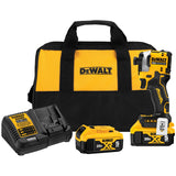 DeWalt DCF850P2 ATOMIC 20V MAX* 1/4 in. Brushless Cordless 3-Speed Impact Driver Kit (2 Batteries)