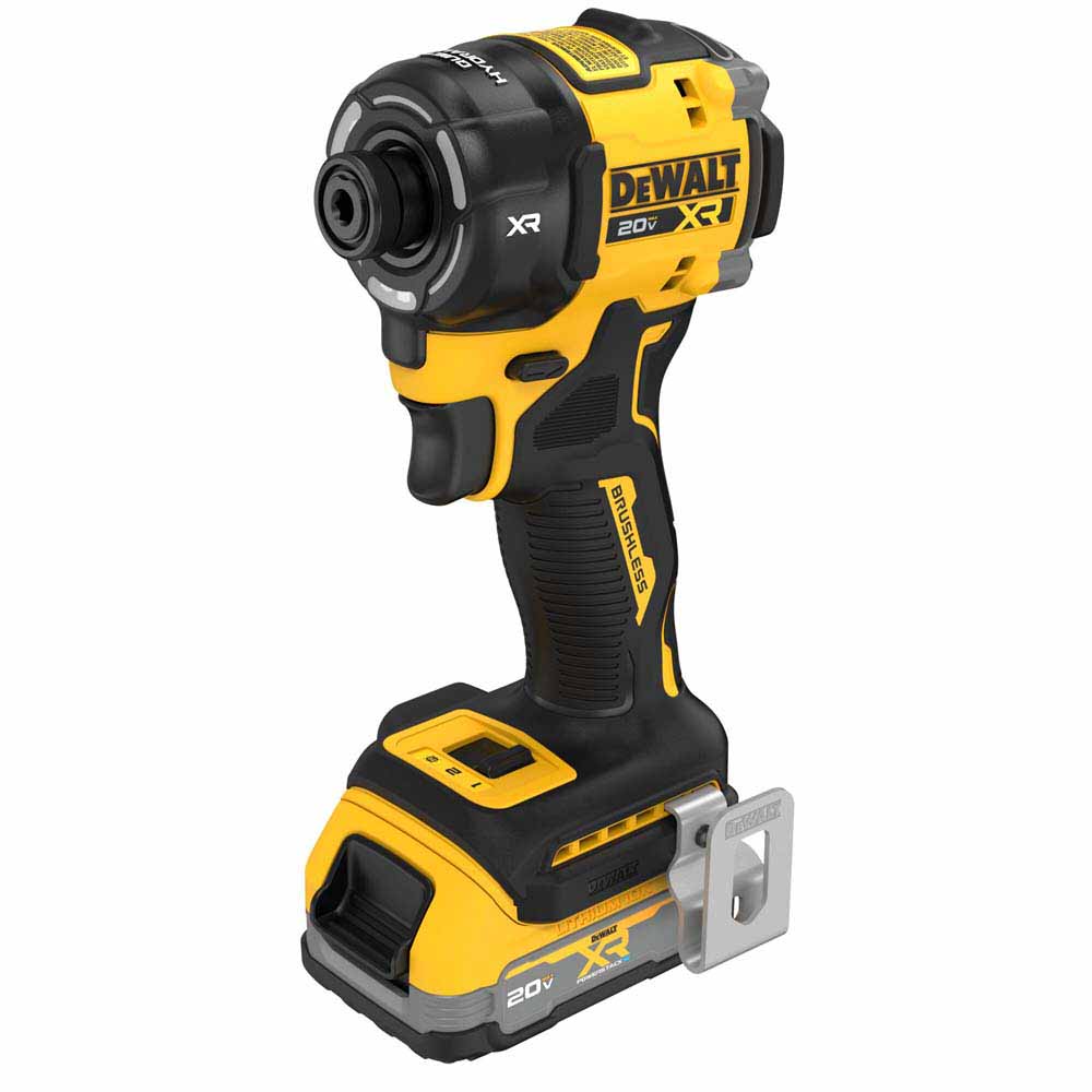 DeWalt DCF870E1 20V MAX XR Brushless Cordless 1/4 in. Quiet Hydraulic Impact Driver Kit - 4