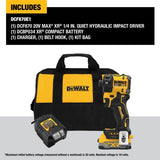DeWalt DCF870E1 20V MAX XR Brushless Cordless 1/4 in. Quiet Hydraulic Impact Driver Kit - 5
