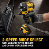 DeWalt DCF870E1 20V MAX XR Brushless Cordless 1/4 in. Quiet Hydraulic Impact Driver Kit - 11