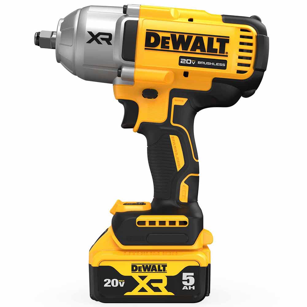 DeWalt DCF900P1 20V MAX XR 1/2-In High Torque Impact Wrench with Hog Ring Anvil with (1) 5.0 Ah Battery and Charger Kit - 3