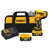 DeWalt DCF900P2 20V MAX* XR 1/2 In. High Torque Impact Wrench with Hog Ring Anvil with (2) 5.0 Ah Battery & Charger Kit