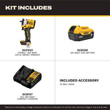 DeWalt DCF923P1 ATOMIC 20V MAX 3/8" Cordless Impact Wrench With Hog Ring Anvil Kit - 7