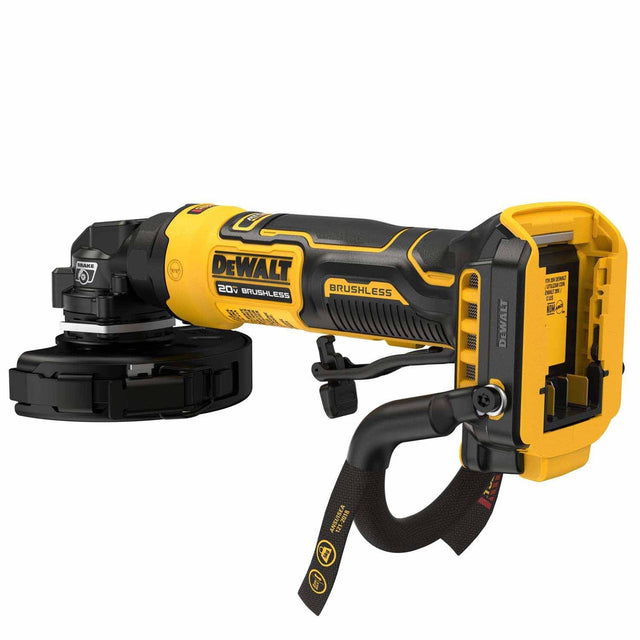 DeWalt DCG400BLR ATOMIC 20V MAX* 4 in. Angle Grinder with Lanyard Ready Attachment Point (Tool Only)