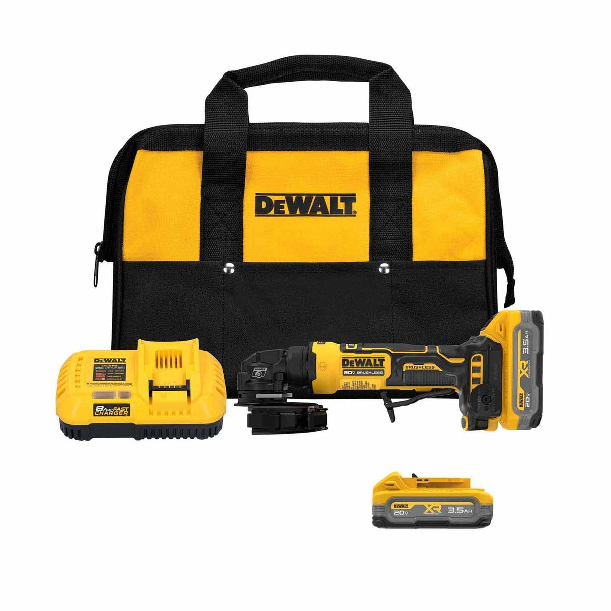 DeWalt DCG400S2 ATOMIC 20V MAX* 4 in. Angle Grinder Kit with XR POWERSTACK