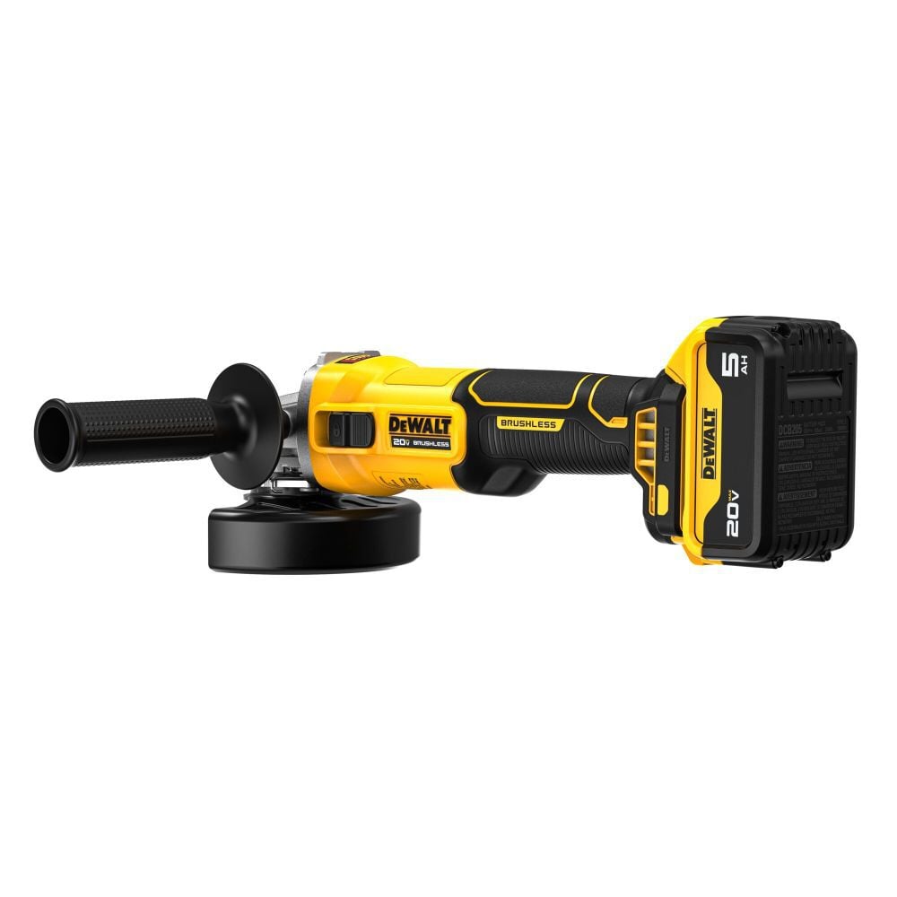 DeWalt DCG407P1 20V MAX Brushless Cordless 4 1/2 in. Slide-Switch Grinder Kit - 4