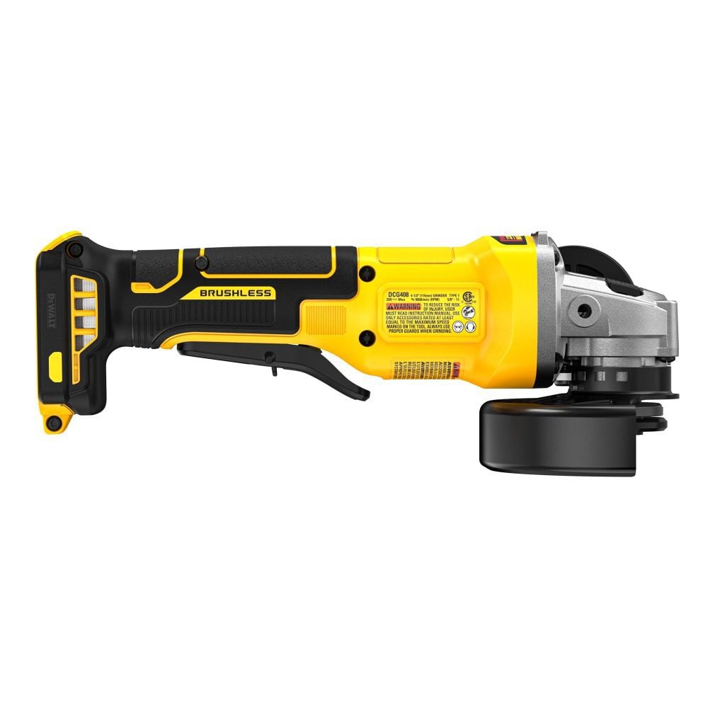 DeWalt DCG408B 20V MAX Brushless Cordless 4 1/2 in. Paddle-Switch Grinder (Tool Only) - 2