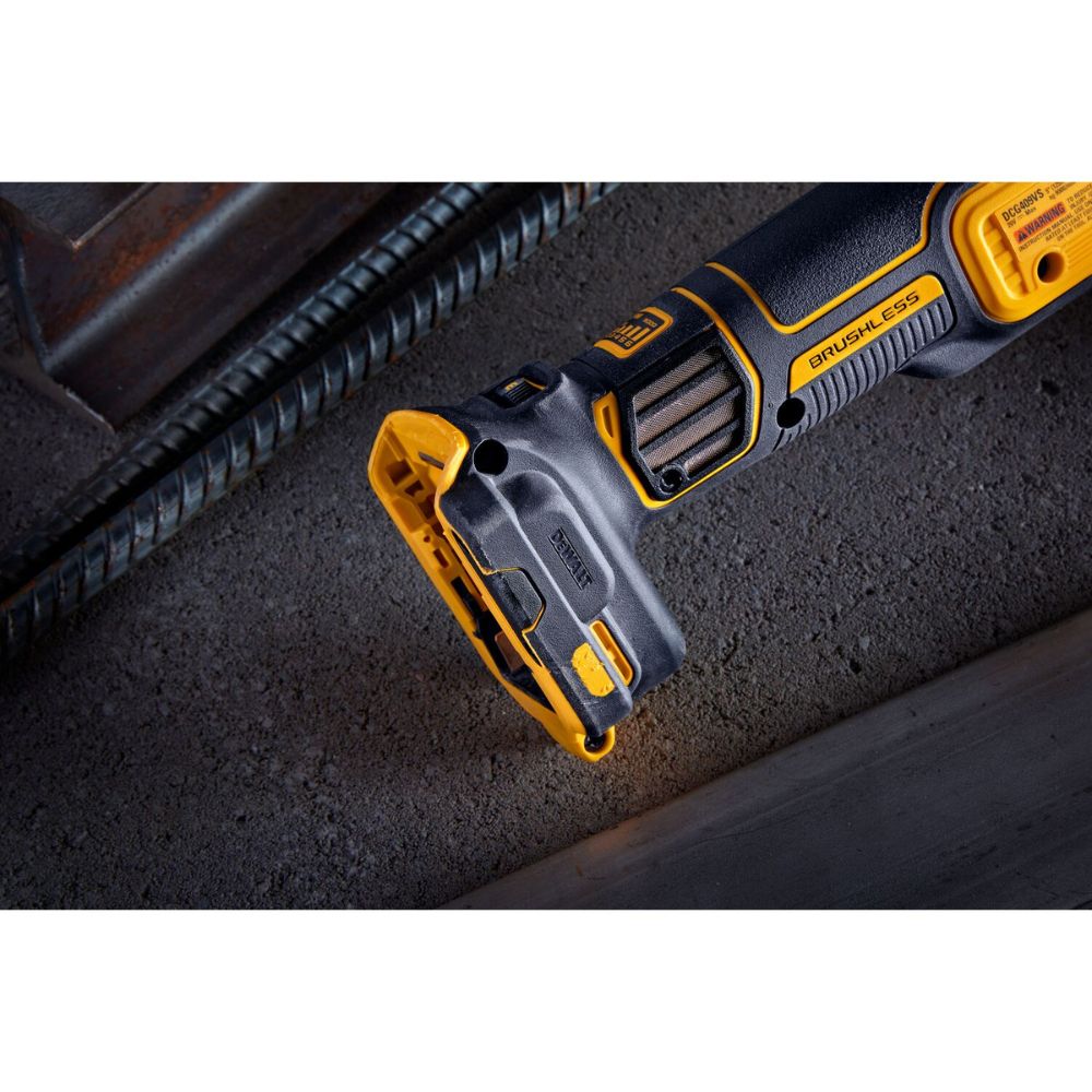 DeWalt DCG409VSB 4.5"-5" 20V MAX* Variable Speed Slide Switch Grinder with FLEXVOLT ADVANTAGE Technology - 11