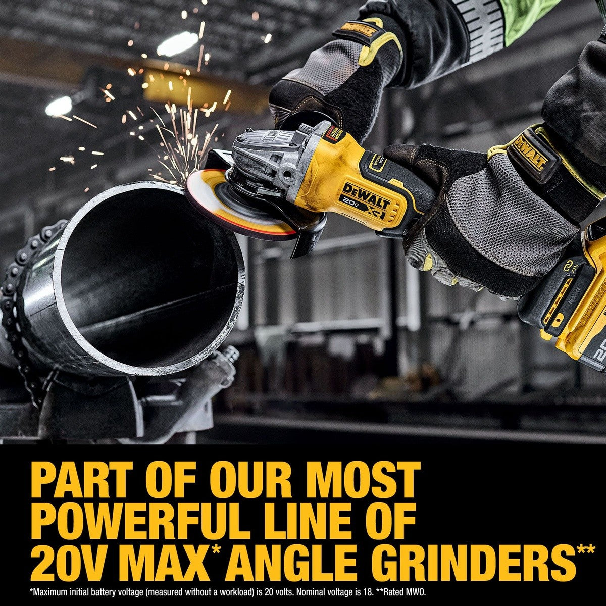 DeWalt DCG410WW1 20V Max* XR Brushless Cordless 4-1/2" - 5"  Angle Grinder Kit with XR POWERPACK - 11