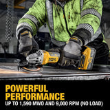 DeWalt DCG410WW1 20V Max* XR Brushless Cordless 4-1/2" - 5"  Angle Grinder Kit with XR POWERPACK - 12