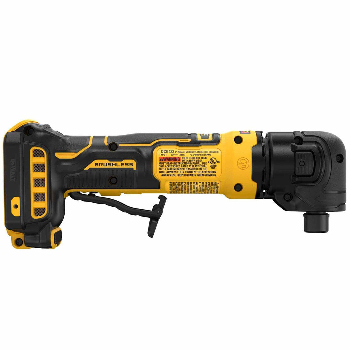 DeWalt DCG422B 20V MAX* ATOMIC Right Angle Die Grinder (Tool Only) - 5