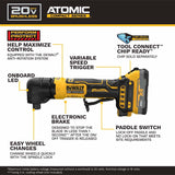 DeWalt DCG422E2 20V MAX* ATOMIC Right Angle Die Grinder Kit with XR POWERSTACK - 2