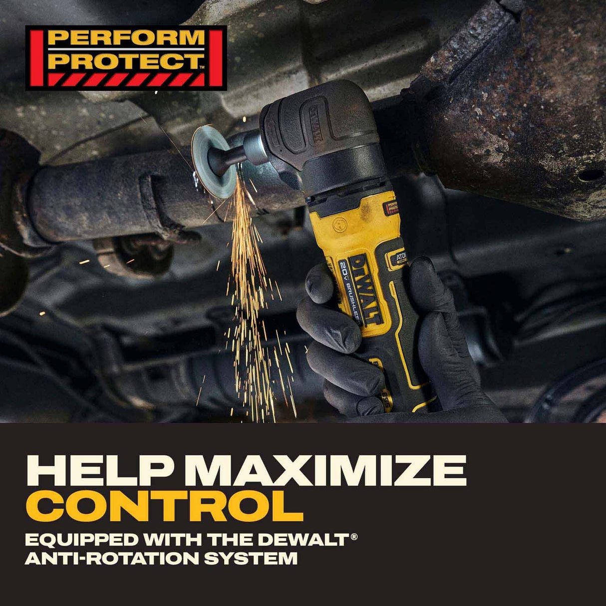 DeWalt DCG422E2 20V MAX* ATOMIC Right Angle Die Grinder Kit with XR POWERSTACK - 14