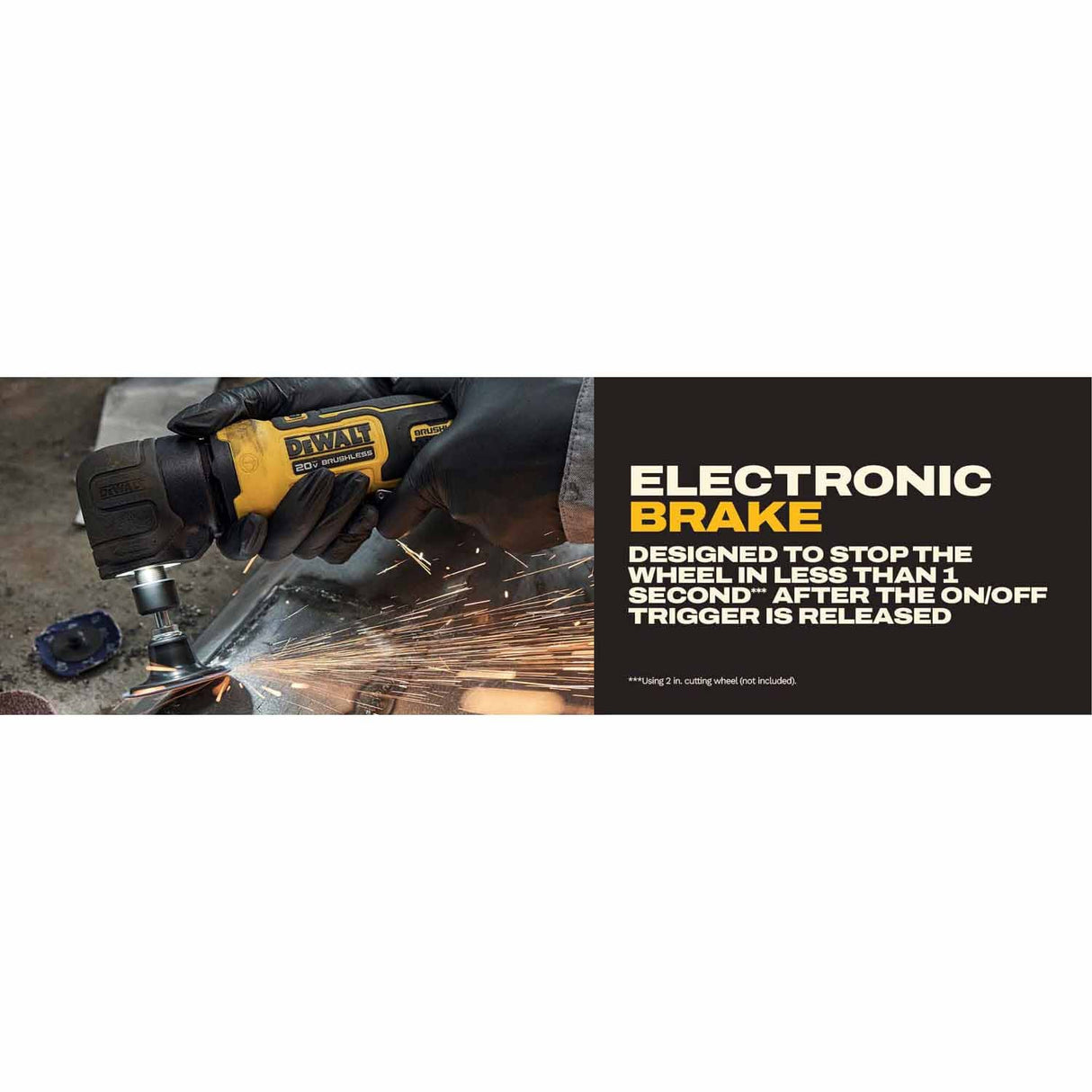 DeWalt DCG422GE1 20V MAX* ATOMIC Right Angle Die Grinder Kit with XR POWERSTACK - 18