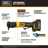 DeWalt DCG430GE2 ATOMIC 20V MAX 3" Brushless Cordless Cut-Off Tool Kit (2 Batteries) - 6
