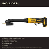 DeWalt DCG432XB ATOMIC 20V MAX 4" Extended Cut-Off Tool Brushless Cordless Tool Only - 5