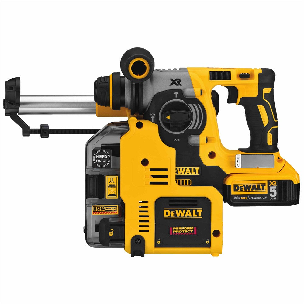 DeWalt DCH273P2DHO 20V MAX* XR Brushless SDS-Plus 3-Mode L-Shape 1" Rotary Hammer