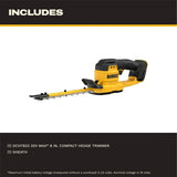 DeWalt DCHT823B 20V MAX 8" Compact Hedge Trimmer with 1/2" Cut Capacity Tool Only - 3