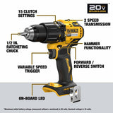 DeWalt DCK203P2 20V MAX 2-Tool Hammer Drill/Impact Combo Kit with Batteries and Charger - 4
