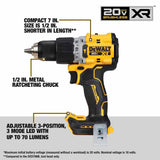 DeWalt DCK2050M2 20V Max Brushless Cordless XR 1/2 In. Hammer Drill/Driver And Atomic 1/4 In. Impact Driver Kit With 4.0Ah Batteries - 2