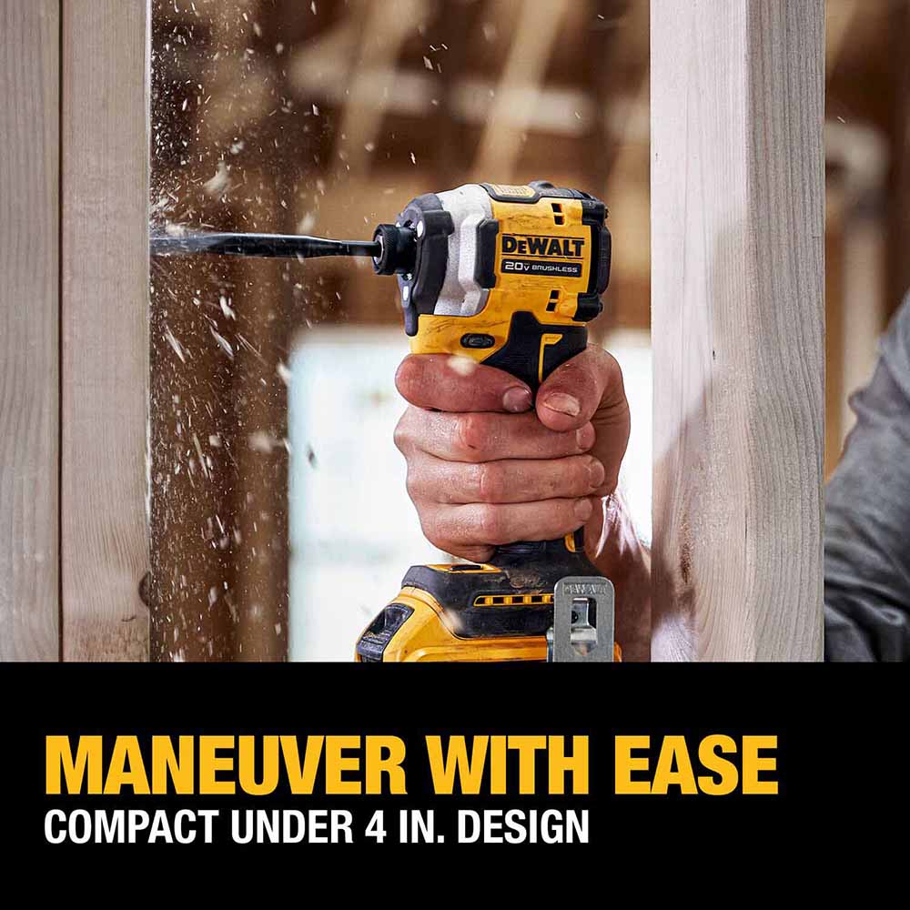 DeWalt DCK2050M2 20V Max Brushless Cordless XR 1/2 In. Hammer Drill/Driver And Atomic 1/4 In. Impact Driver Kit With 4.0Ah Batteries - 8