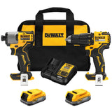 DeWalt DCK228E2 20V MAX 2-Tool Brushless Hammer Drill Power Tool Combo Kit with Soft Case
