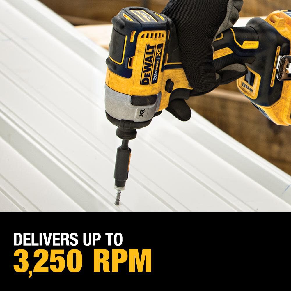 DeWalt DCK248D2 20V Brushless Cordless 1/2" Drill Driver/1/4" Impact Driver Combo Kit (2-Tool) - 6