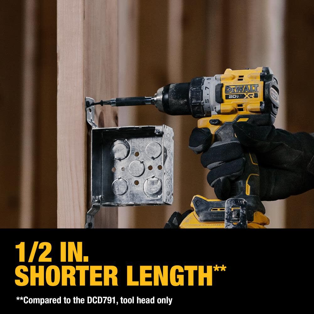 DeWalt DCK248D2 20V Brushless Cordless 1/2" Drill Driver/1/4" Impact Driver Combo Kit (2-Tool) - 7