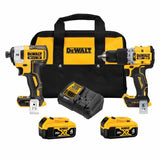 DeWalt DCK249M2 20V MAX XR Brushless 2 Tool Combo Kit with (2) 4.0Ah Batteries and Charger