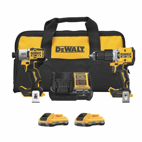 DeWalt DCK250QQ2 20V MAXXR 2-Tool Hammer Drill/Impact Combo Kit with POWERPACK Batteries