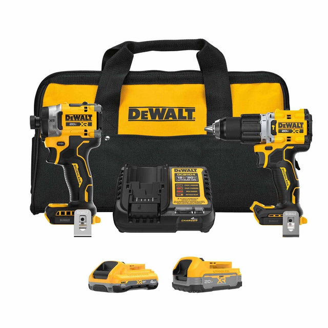 DeWalt DCK251E1QQ1 20V MAX Brushless 2-Tool Combo Kit with XR Batteries