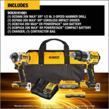 DeWalt DCK251E1QQ1 20V MAX Brushless 2-Tool Combo Kit with XR Batteries - 4