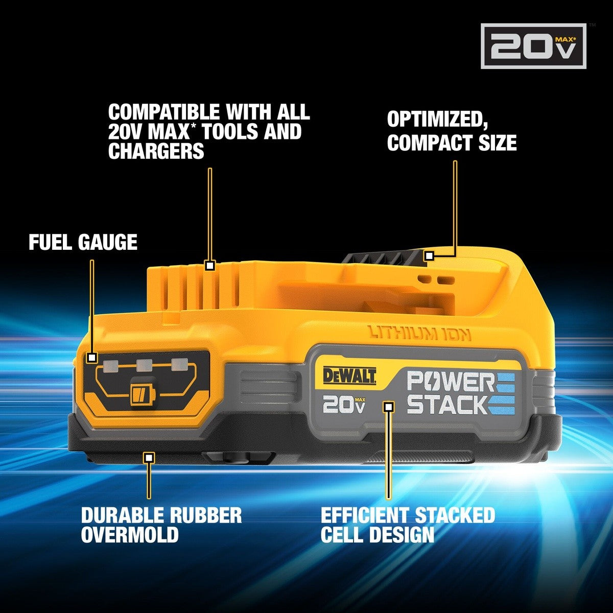 DeWalt DCK274E2 20V MAX PowerStack 2-Tool Combo Kit - 11