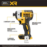 DEWALT DCK449E1P1 20V MAX* XR® Brushless 4-Tool Combo Kit with DEWALT POWERSTACK™ Compact Battery and 5.0Ah Battery - 14