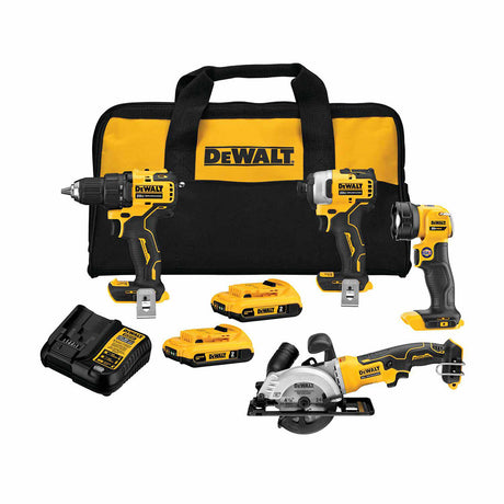 DeWalt DCK488D2 20V MAX* ATOMIC Brushless Cordless 4-Tool Combo Kit