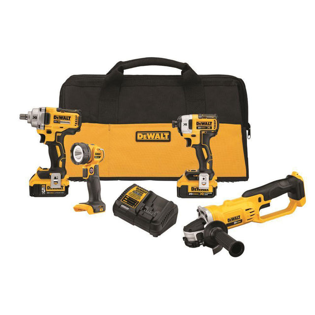 DeWalt DCK498P2 20V MAX 4-Tool Combo Kit (5 AH)