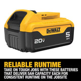 DeWalt DCK530P2 20V MAX Cordless Combo Kit with 5 Tools (5-Tool Kit) - 8