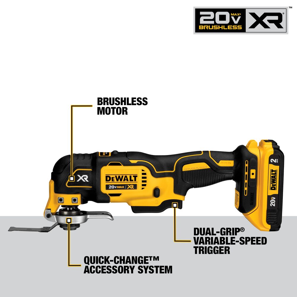 DeWalt DCK684D2 20-Volt MAX Cordless 6-Tool Combo Kit with (2) 20-Volt 2.0Ah Batteries & Charger - 3