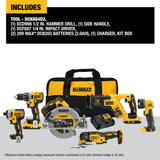 DeWalt DCK684D2 20-Volt MAX Cordless 6-Tool Combo Kit with (2) 20-Volt 2.0Ah Batteries & Charger - 8