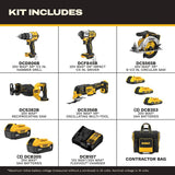 DeWalt DCKSS550D3P2 20V MAX Brushless 5-Tool Combo Kit with 5 Batteries, Charger and Rolling Storage Bag (11 Piece) - 2