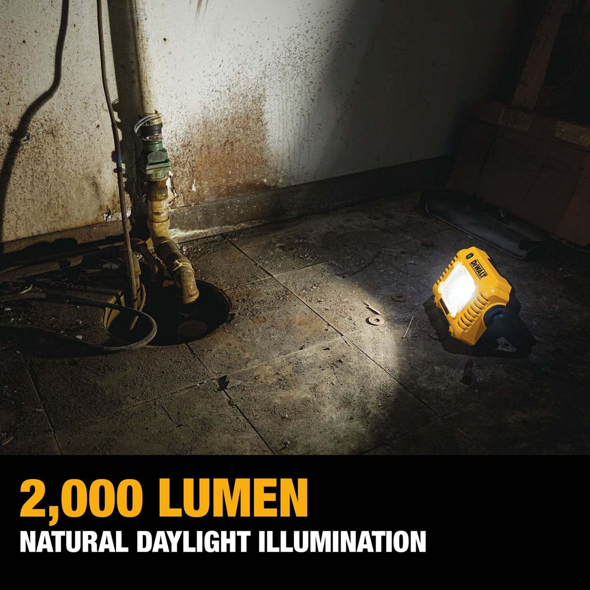 DeWalt DCL077C1 12V/20V Max 2000 Lumens LED Compact Portable Work Light - 5