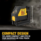 DeWalt DCLE14201RB USB Rechargeable Red Cross Line Laser Base Kit - 8